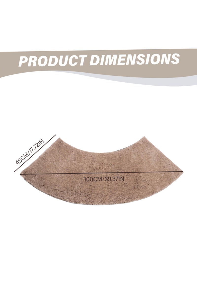 كي واي دي سجادة حمام منحنية سجادة حمام منحنية شكل سجادة, Non -Slip Soft Absorbent Bath Mat for Shower, Toilet, الحمام Floor 45x100cm. - Image 3