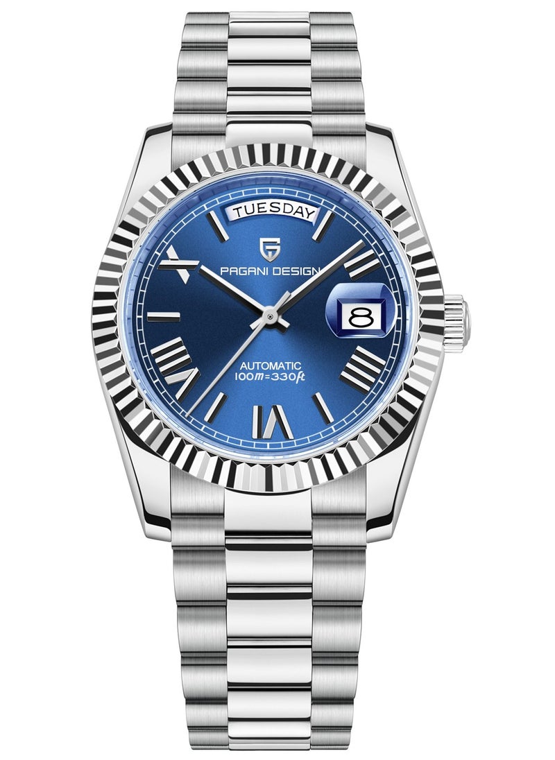 PAGANI DESIGN Men's Watches 36mm Automatic Deep Blue Stainless Steel Mechanical Business Sports Luxury Wrist Watch for Men PD-1752  - Image 1