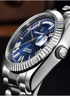 PAGANI DESIGN Men's Watches 36mm Automatic Deep Blue Stainless Steel Mechanical Business Sports Luxury Wrist Watch for Men PD-1752  - Image 4