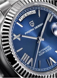 PAGANI DESIGN Men's Watches 36mm Automatic Deep Blue Stainless Steel Mechanical Business Sports Luxury Wrist Watch for Men PD-1752  - Image 5