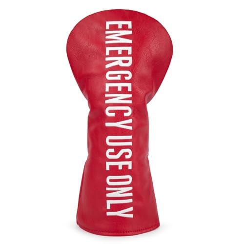 Barudan Golf Club Covers Red PU Leather Golf Headcovers 4 Models Available Driver Fairway 3 5 Wood Hybrid Head Cover fits for All Brand (Driver Cover x1) - Image 1