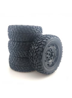 1/10 Level Running Racing Highway Street Running RV Wear-resistant Tire HSP Unlimited RC Remote Control Model Car Four Pack-Color:D17 + A Wheel Hub