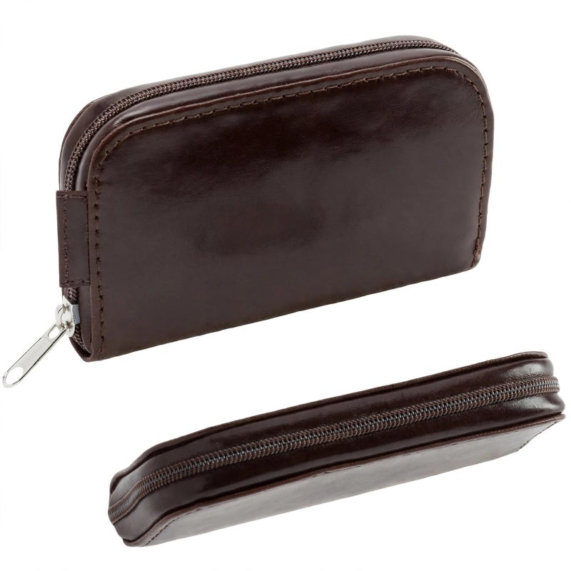 MySouq.Store Memory SD Card Case, 1Pcs Micro SD Card Holder Wallet Storage 28 Slot SD Micro SD CF SDHC SDXC MMC Secure Digital Compact Flash Cards - Made By MySouq.Store (Brown) - Image 1