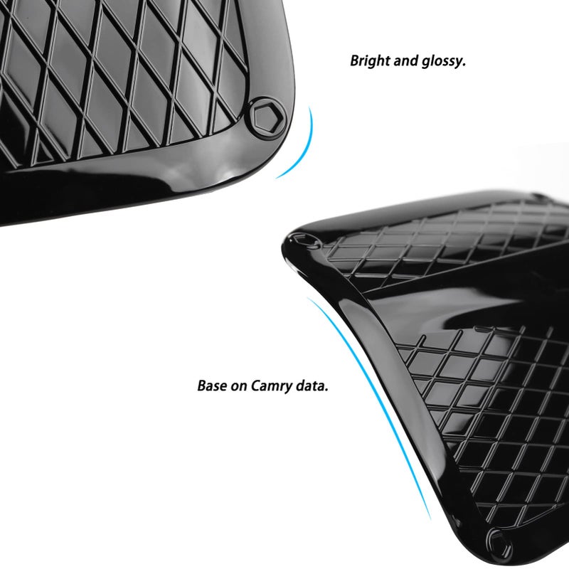 CKE غطاء خزان الوقود الخارجي CKE متوافق مع كامري الجيل الثامن 2024 2023 2022 2021 2020 2019 2018 - أسود لامع - Image 5