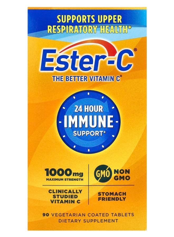 Ester - C 24 Hour Immune Support 1000 mg 90 Vegetarian Coated Tablets - Image 1