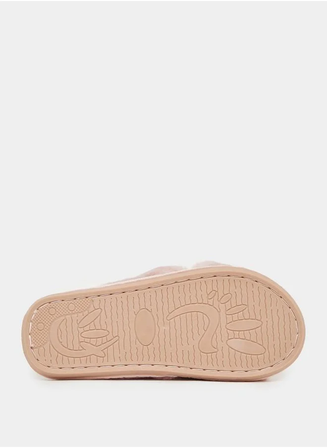 ستايلي نعال غرفة نوم رقيق من Criss Cross Strap