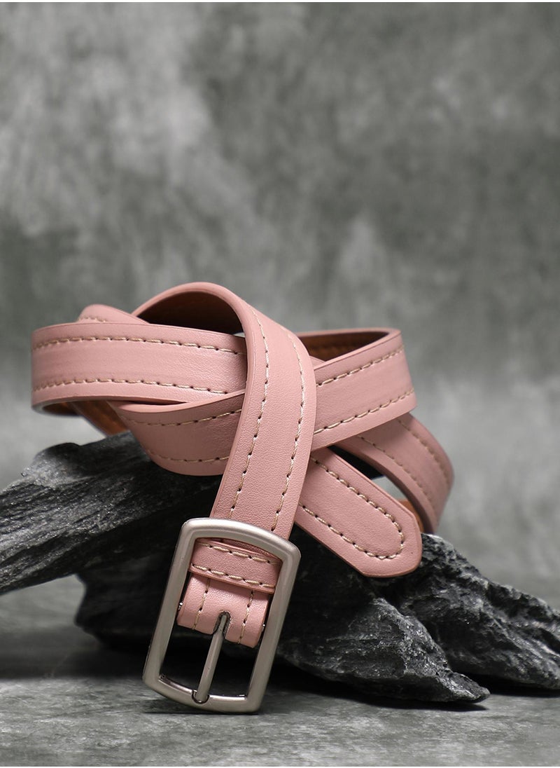 Haute Sauce Pink Solid Waist Belt  - Image 3
