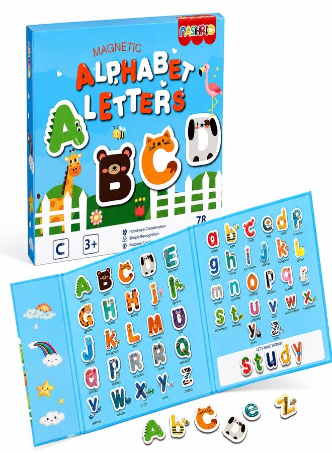 NASHRIO Magnetic Alphabet Letters for Kids, ABC Learning Toys with Animal Words, Educational Preschool Toys for Toddlers Ages 3-5, Montessori Early Learning Magnetic Book Set for Boys and Girls 3 4 5 - Image 1