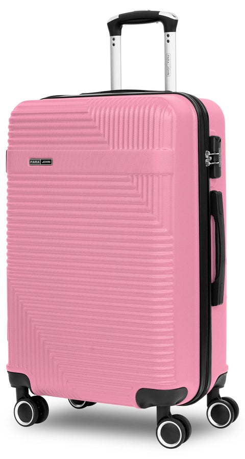 Large Size Lightweigh ABS Hardside Spinner Luggage Trolley -28 Inch | Carrying 30KG 4-Wheel Hardshell Suitcase-Pink