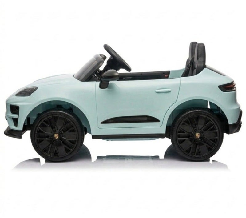 بورشه Porsche Macan Kids Officially Licensed Ride-On Car with 2.4G Remote Control, Bluetooth, LED Lights, and Premium Leather Seat LB-660EL (M2) - BLUE - Image 3