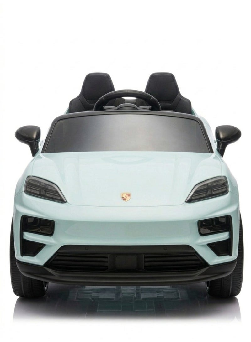 بورشه Porsche Macan Kids Officially Licensed Ride-On Car with 2.4G Remote Control, Bluetooth, LED Lights, and Premium Leather Seat LB-660EL (M2) - BLUE - Image 5