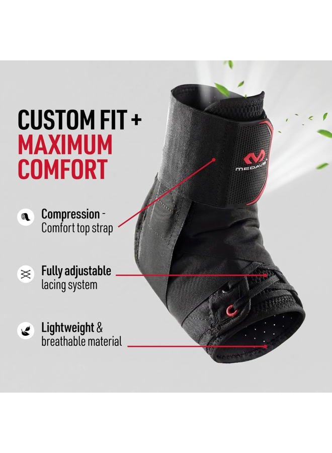 Mcdavid 195R-BK-XL Ankle Support, Ankle Brace with Figure-6 Strap, Fully Adjustable Without Removing Shoe, Fits Left and Right, X Large - Image 4