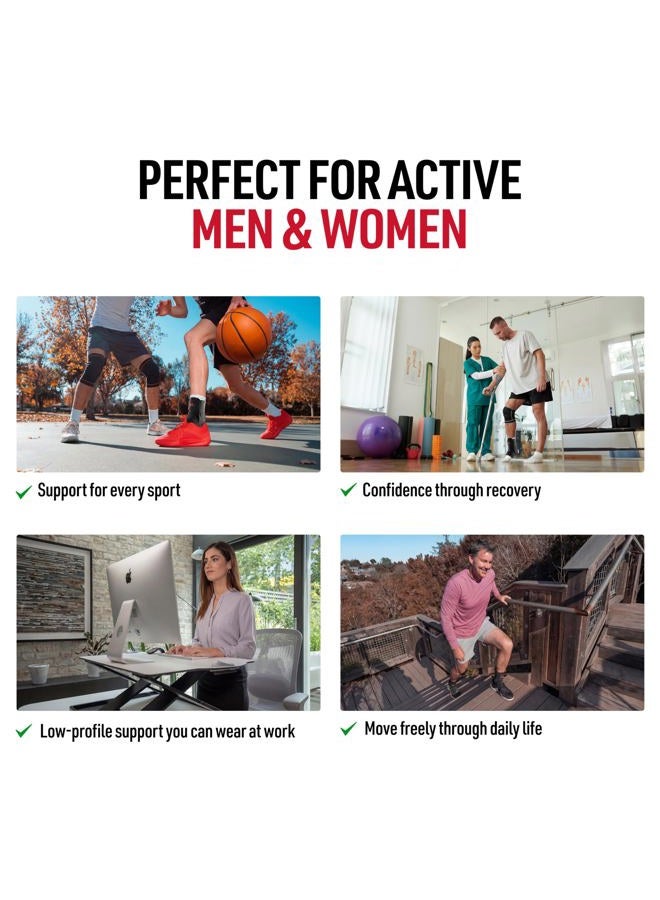 Mcdavid 195R-BK-XL Ankle Support, Ankle Brace with Figure-6 Strap, Fully Adjustable Without Removing Shoe, Fits Left and Right, X Large - Image 5