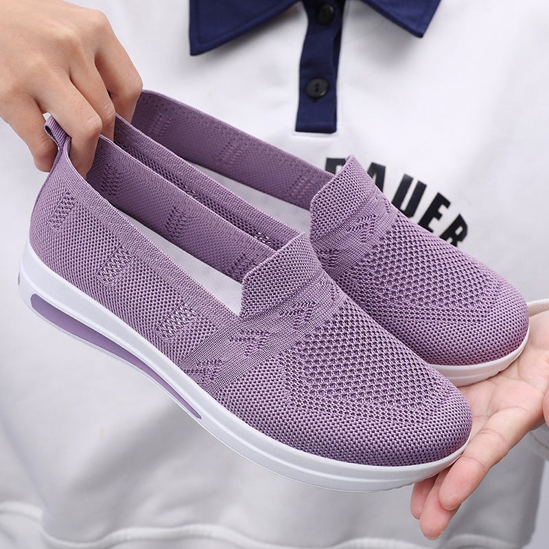 Elderly Women'S Shoes, Summer Mom'S Shoes, Middle-Aged And Elderly Sports Shoes, One-Legged Breathable Mesh Shoes, Women'S Non-Slip Walking Shoes For The Elderly - Image 3