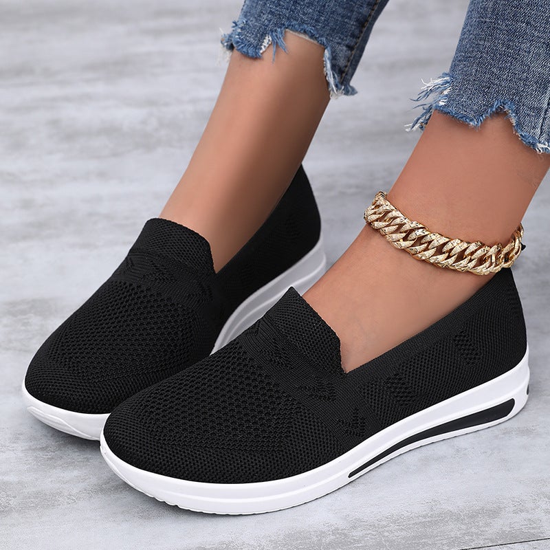 Elderly Women'S Shoes, Summer Mom'S Shoes, Middle-Aged And Elderly Sports Shoes, One-Legged Breathable Mesh Shoes, Women'S Non-Slip Walking Shoes For The Elderly - Image 4