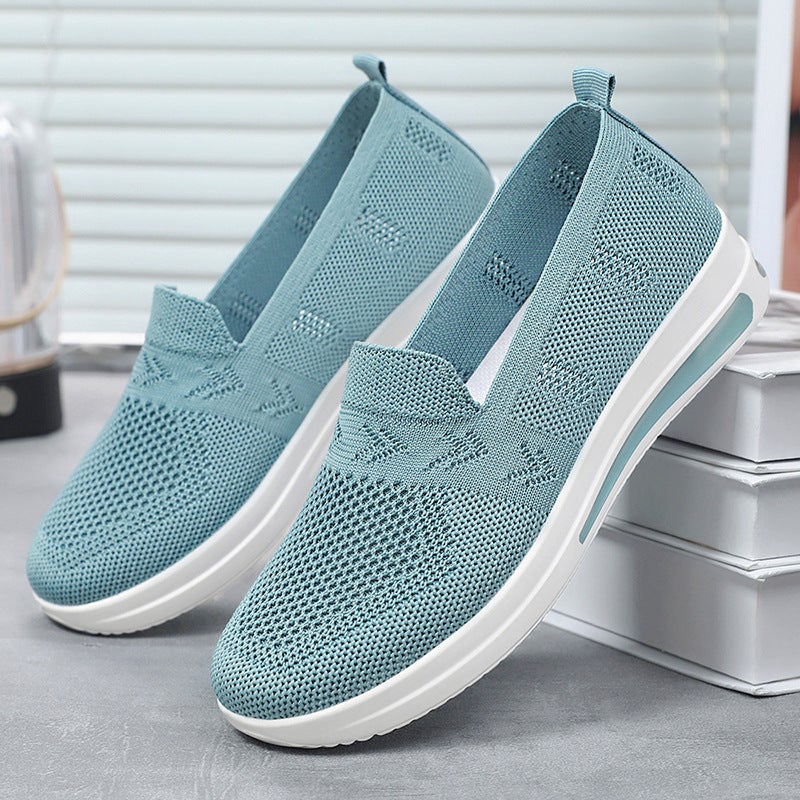 Elderly Women'S Shoes, Summer Mom'S Shoes, Middle-Aged And Elderly Sports Shoes, One-Legged Breathable Mesh Shoes, Women'S Non-Slip Walking Shoes For The Elderly - Image 2