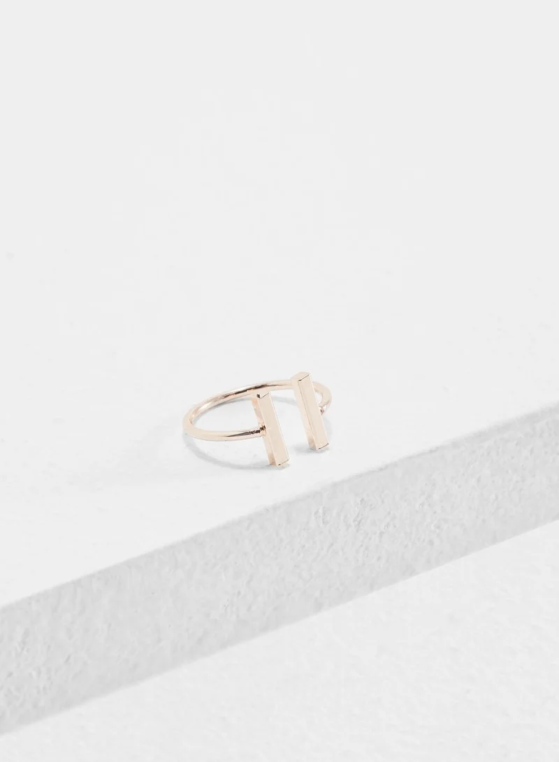 Elle Louise Double Bar Ring