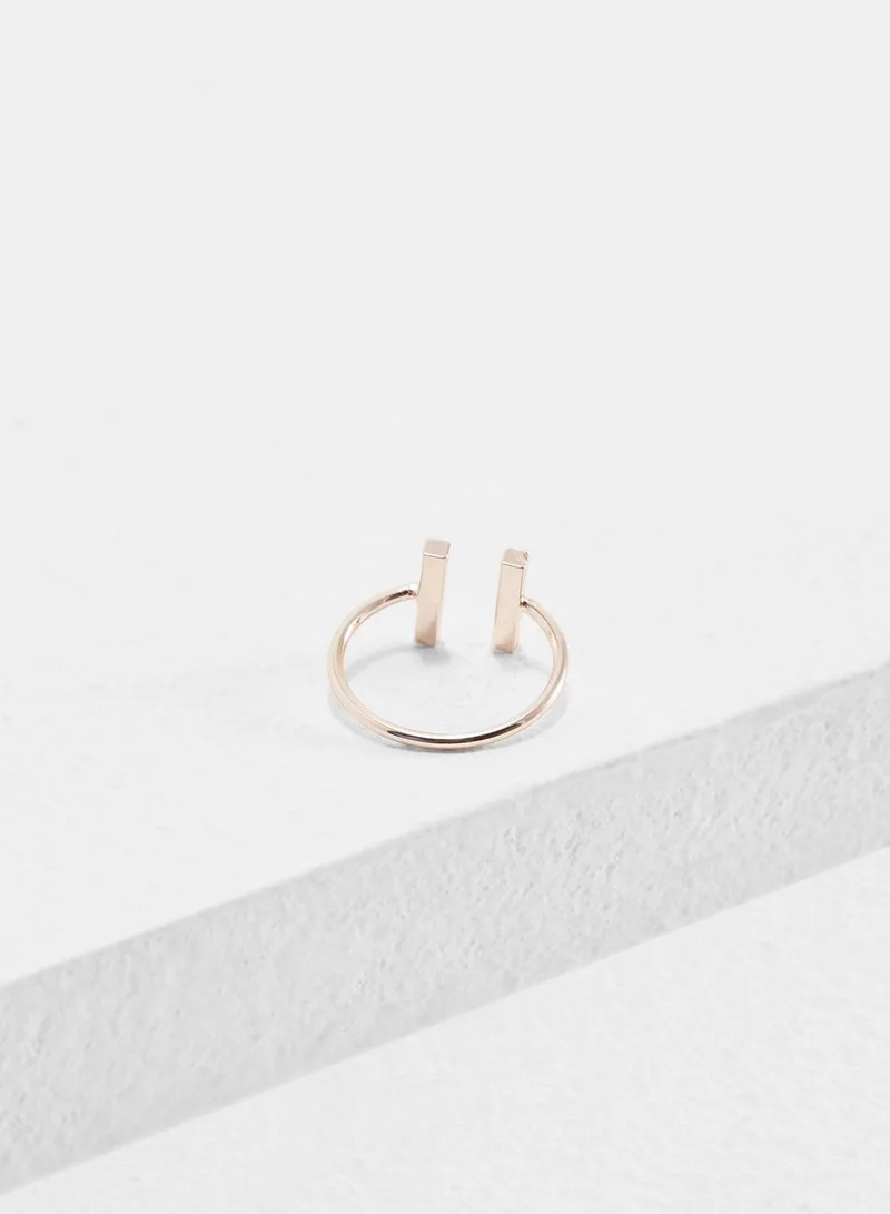 Elle Louise Double Bar Ring