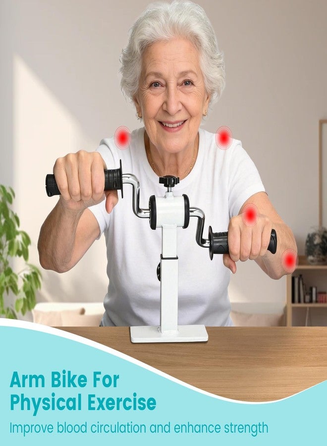 RACOC Arm Bike for Physical Therapy with Anti Slip, Desktop Clamp Design, Adjustable Resistance Exerciser for Arm and Shoulder Workout, Suitable for Tabletops 0.4-1.95 in Thick - Image 2