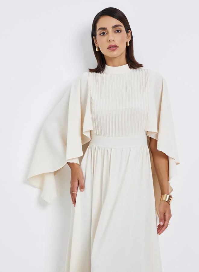 ستايلي فستان ماكسي بحافة غير منتظمة لحفلات العطلات