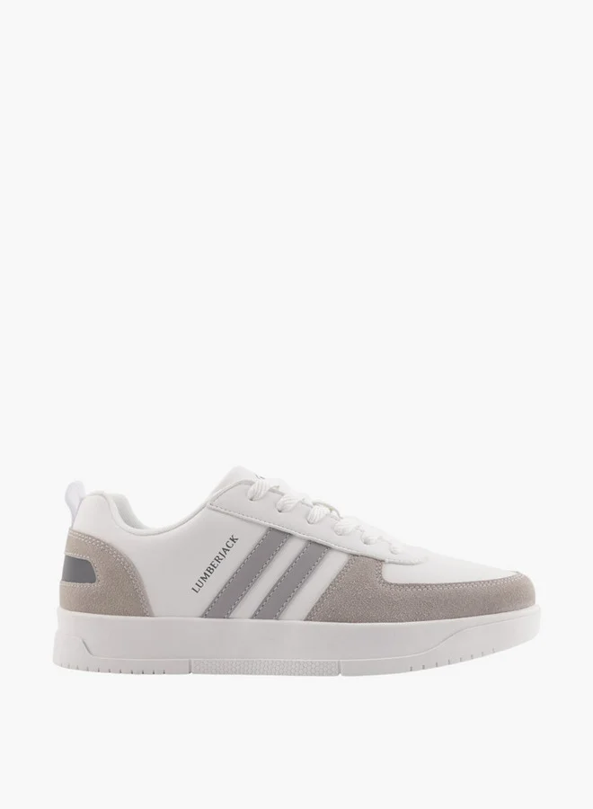 LUMBERJACK Men's Panelled Lace-Up Sneakers