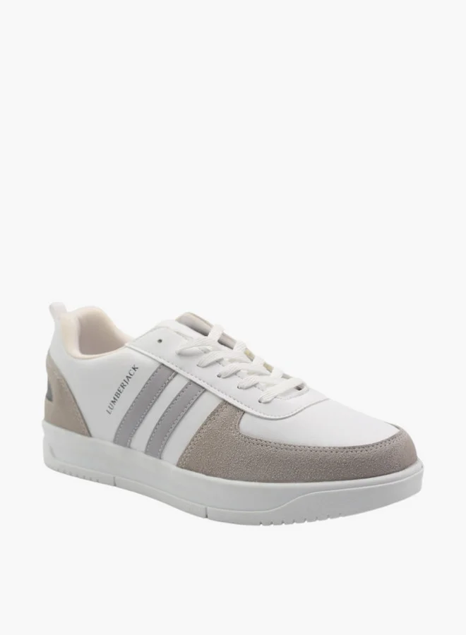LUMBERJACK Men's Panelled Lace-Up Sneakers