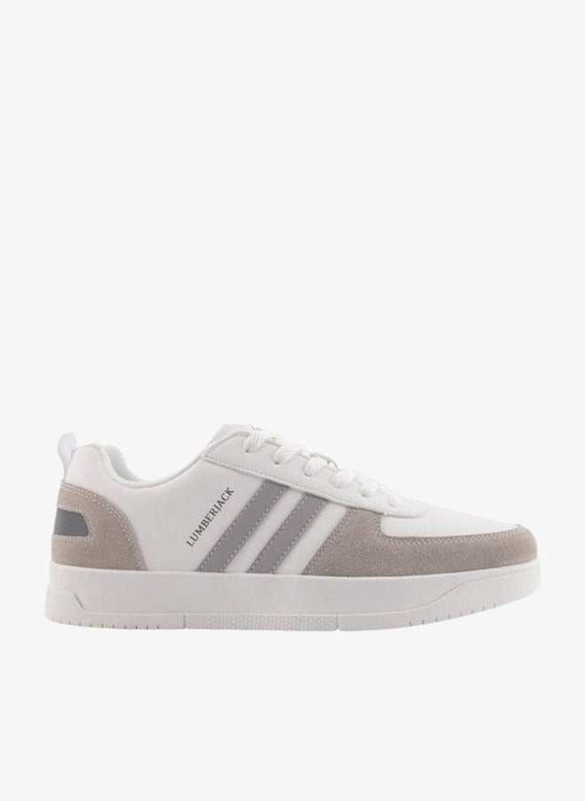 LUMBERJACK Men's Panelled Lace-Up Sneakers - Image 1