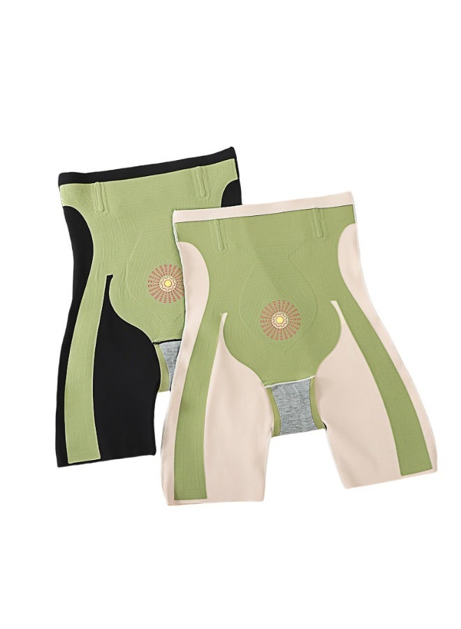 KUYING High Waisted Anti Glare Postpartum Waist Cinching And Hip Lifting Safety Pants For Body Shaping Set Of 2 - Image 1