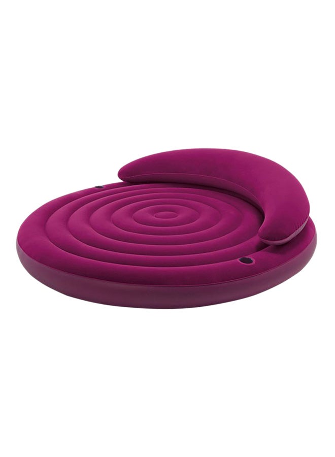 73Hours Ultra Daybed Lounge Vinyl Airbed Synthetic Fibre Purple 191 x 51cm - Image 1