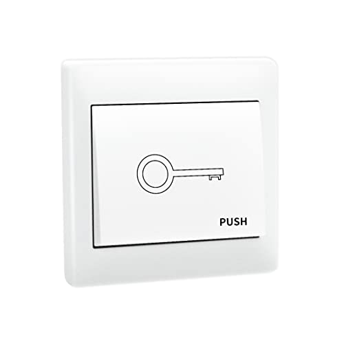 TOPENS TC147 Wall Push Button Flush Mounted Not Waterproof Wired Release Switch for Automatic Gate Opener, Door Access Control System, Momentary Contact Switch Gate Operator Accessory - Image 1