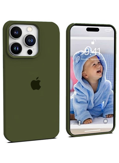 iPhone 15 Pro Mobile Case Cover with Soft Liquid Silicone Protection Anti-Scratch Shockproof Accessories Slim Protective Back Cover with Comfortable Hold Touch Feeling and Anti-fingerprint
