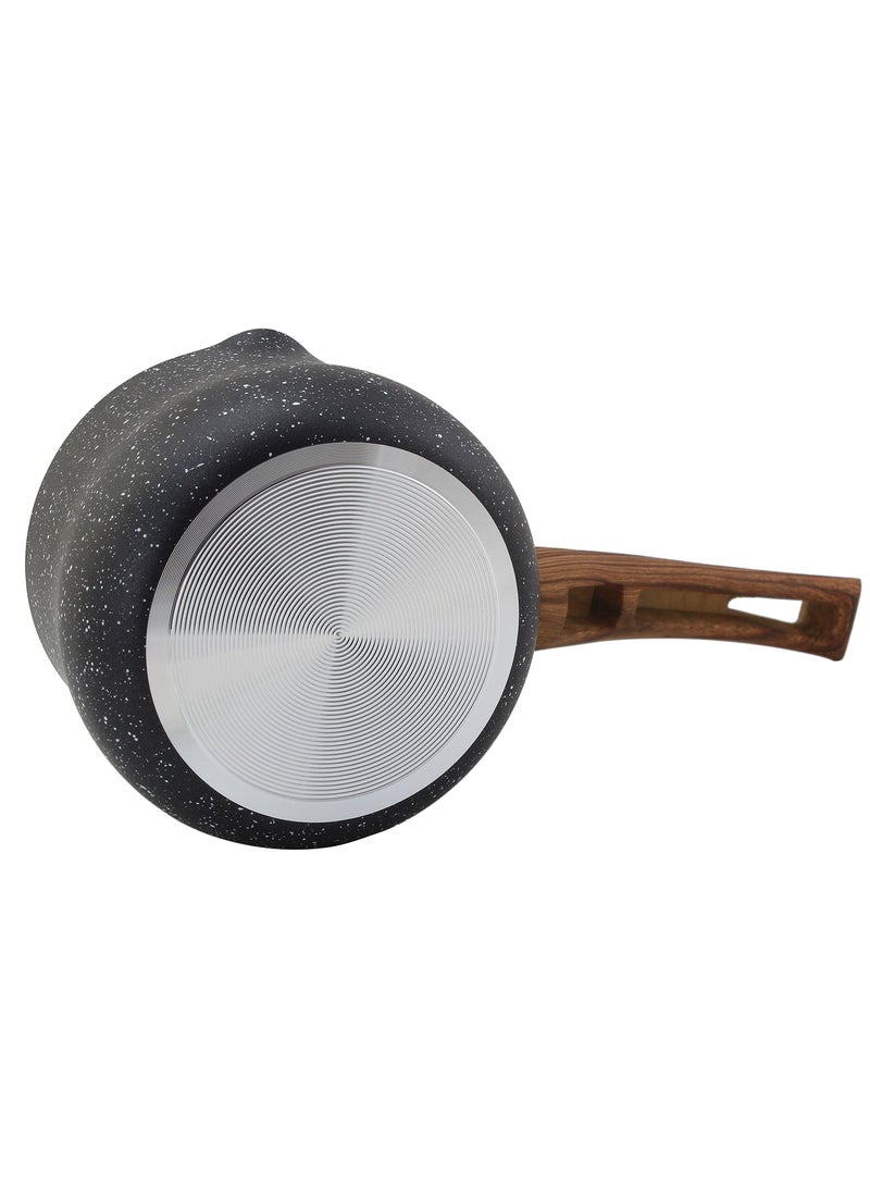 Wilson Black Granite Coffee Warmer with Wooden Soft Touch Handle 12cm - Image 3