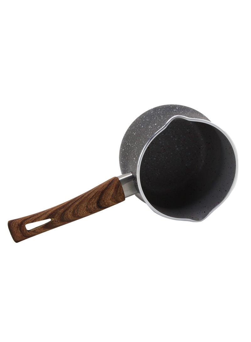 Wilson Black Granite Coffee Warmer with Wooden Soft Touch Handle 12cm - Image 2