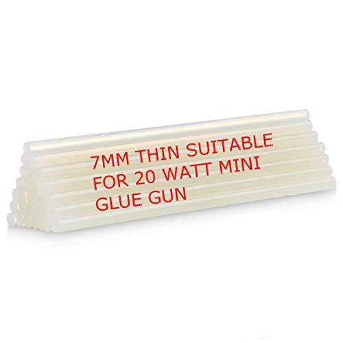 RJV Global HOT MELT 7mm Transparent Glue Sticks for Mini Glue Gun Pack of 25 Length 8 inchfor DIY and Craft Work - Image 1
