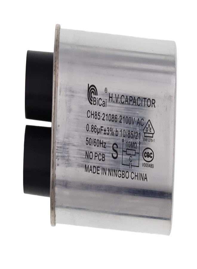 METER STAR مكثف بديل للميكروويف من Meter Star WB27X10240، 2100 فولت، 0.86 ميكروفاراد، متوافق مع 99% من ماركات أفران الميكروويف المنزلية، طرف توصيل قياسي 1/4 بوصة - Image 1