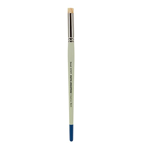 Creative Mark Pastel Smoothies - Paintbrush for Pastel Blending Bristle & Nylon Hair for Blending on Rough Surfaces Short Handle Lacquered Wood Handles - [Stiff | Set of 3] White - Image 3