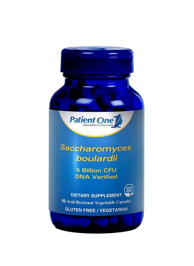 Patient One Saccharomyces Boulardii 60 Acid Resistant Vegetable Capsules  - Image 1