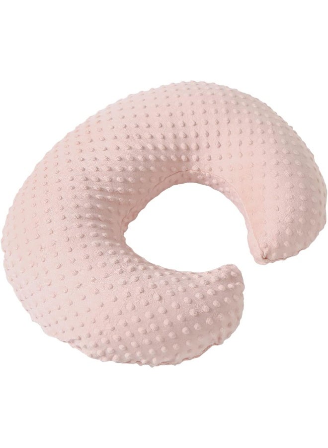 Aullar Nursing Pillow and Positioner with Cover for Breastfeeding and Bottle Feeding, Propping Baby, Tummy Time, Baby Sitting Support, Awake-Time Support (Light Pink, 22" x 17.7" x 5.9") - Image 3