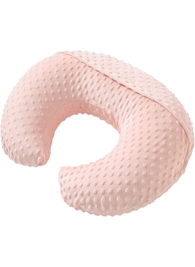Aullar Nursing Pillow and Positioner with Cover for Breastfeeding and Bottle Feeding, Propping Baby, Tummy Time, Baby Sitting Support, Awake-Time Support (Light Pink, 22" x 17.7" x 5.9") - Image 5