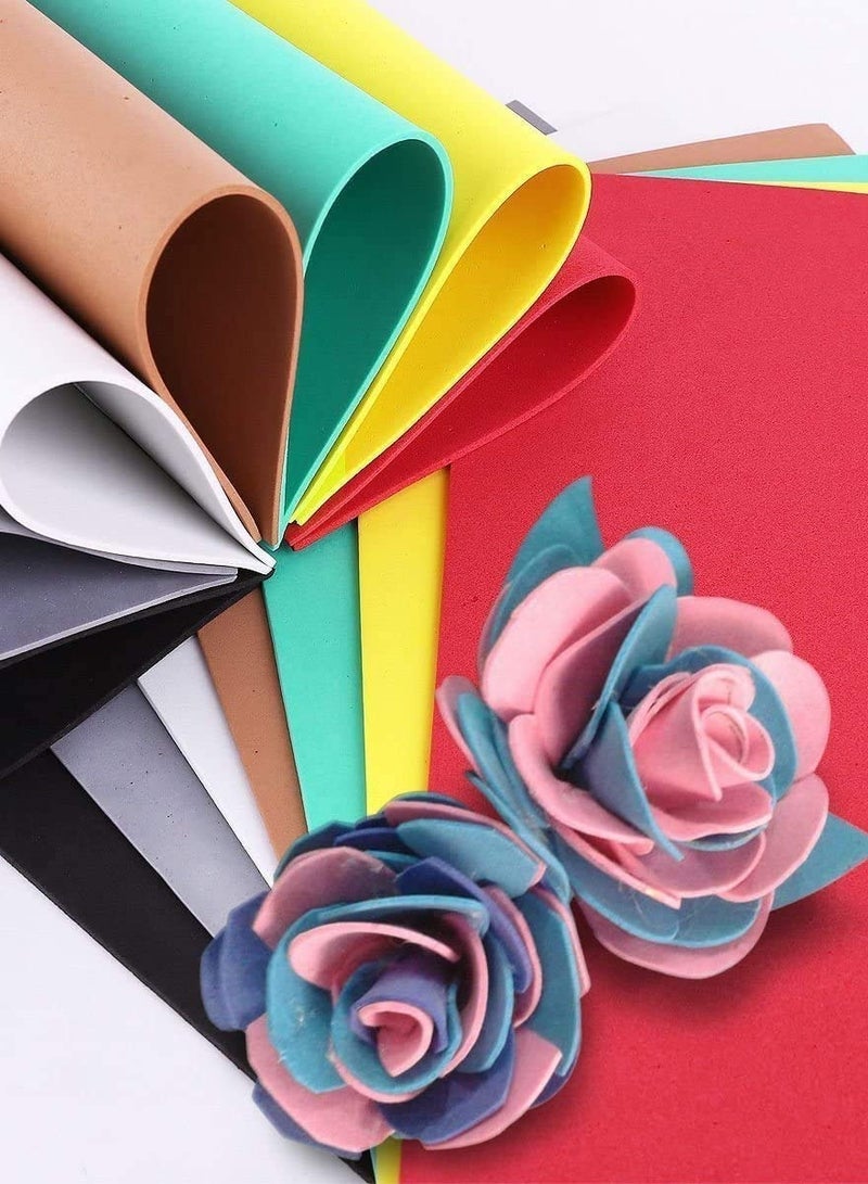 CRAFT MAGIC EVA Foam Sheets, A4 Size, 2mm Thickness, Pack of 10 (Mixed Colors) – Craft Foam Sheets for DIY Projects, Art & Crafts, and School Supplies - Image 3