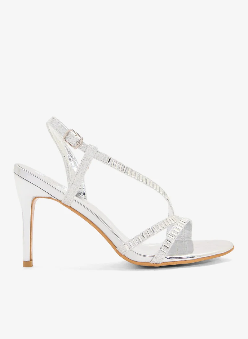 Spot-On Embellished Strap Occasion Sandal