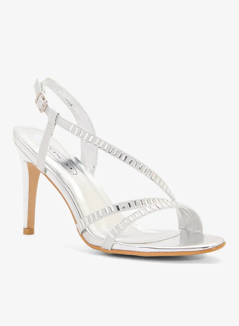 Spot-On Embellished Strap Occasion Sandal
