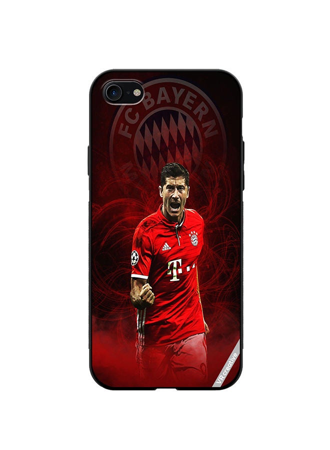 VR CREATIVE Protective Case Cover For Apple iPhone SE (2022) Lewandowski Design Multicolour - Image 1