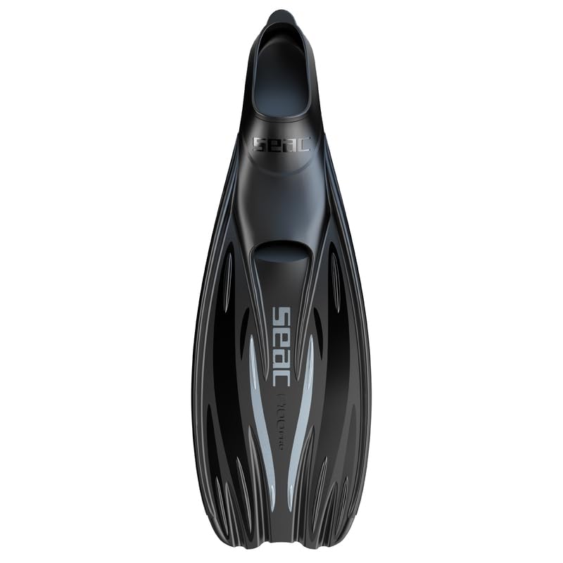 Seac F 100 PRO Ultra Light Underwater Full Foot fin for Diving and Snorkeling Made in Italy Black 78 - Image 3