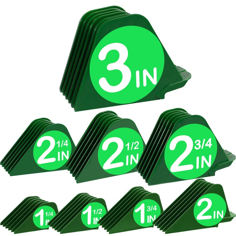 CR8GR8 3 Inch Hair Clipper Combs Guides Hair Clipper Guards 1 14 1 12 2 Mega NO16 NO12 NO10 fits for most Wahl Clippers Green 8pcs Mega Set