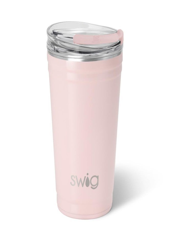 Swig Life 24oz Party Cup, Stackable Insulated Travel Coffee Tumbler with EZ Slider Lid, Cup Holder Friendly, Stainless Steel 24 oz Tumbler, Reusable Coffee Mug (Shimmer Ballet) - Image 1