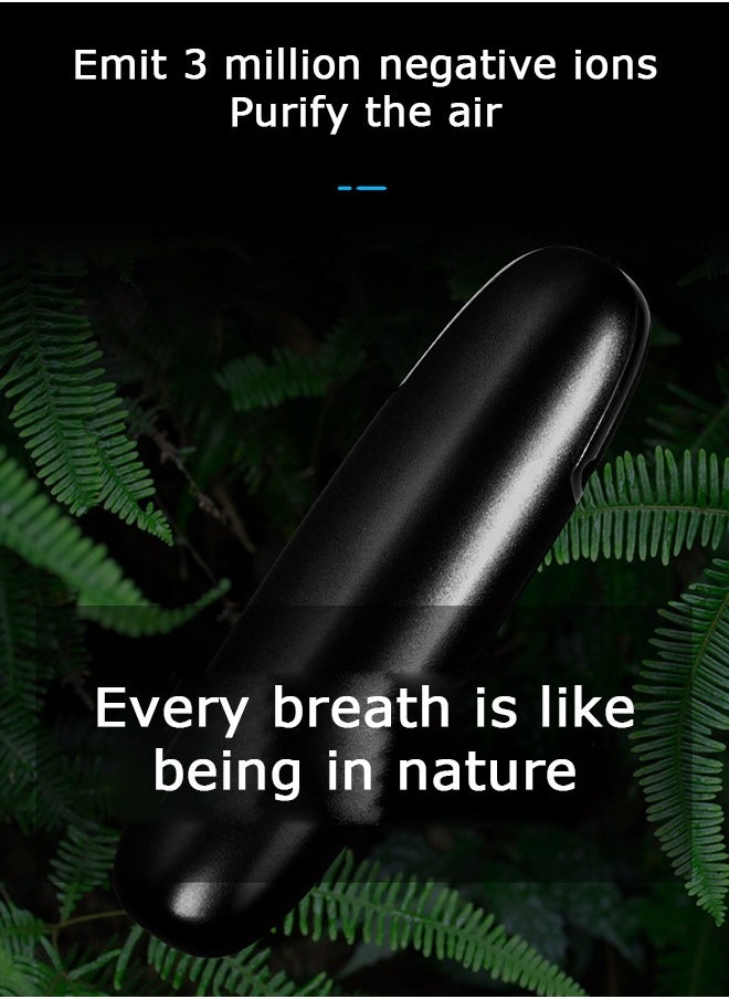 Urit Car Air Purifier, USB Plug-in Ionic Anti-Microbial Car Deodorizer, Removes Cigarette Pet and Food Odor Ionic Ozone (Black)  - Image 5