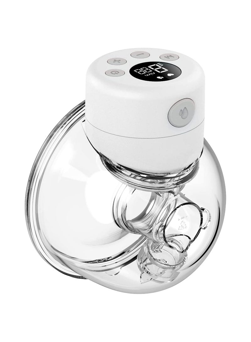 Wearable Breast Pump, S12 Hands Free Breast Pump, LCD Display, Low Noise  Painless, 2 Modes  9 Levels Electric Breast Pump Portable, 24mm Flange - Image 1