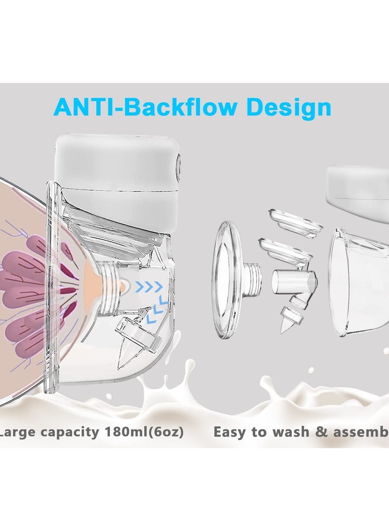 Wearable Breast Pump, S12 Hands Free Breast Pump, LCD Display, Low Noise  Painless, 2 Modes  9 Levels Electric Breast Pump Portable, 24mm Flange - Image 2