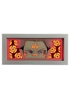 Black Anime LED Light Box, Anime Lamp, Table Lamp for Anime Enthusiasts, RGB Multi Color Light, Night Light for Room Decor, Unique Anime Desk Decor  - Image 1